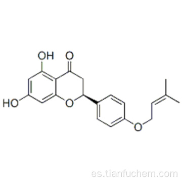 2,3-dihidro-2α- [4 - [(3-metil-2-butenil) oxi] fenil] -5,7-dihidroxi-4H-1-benzopiran-4-ona CAS 14117-54-5